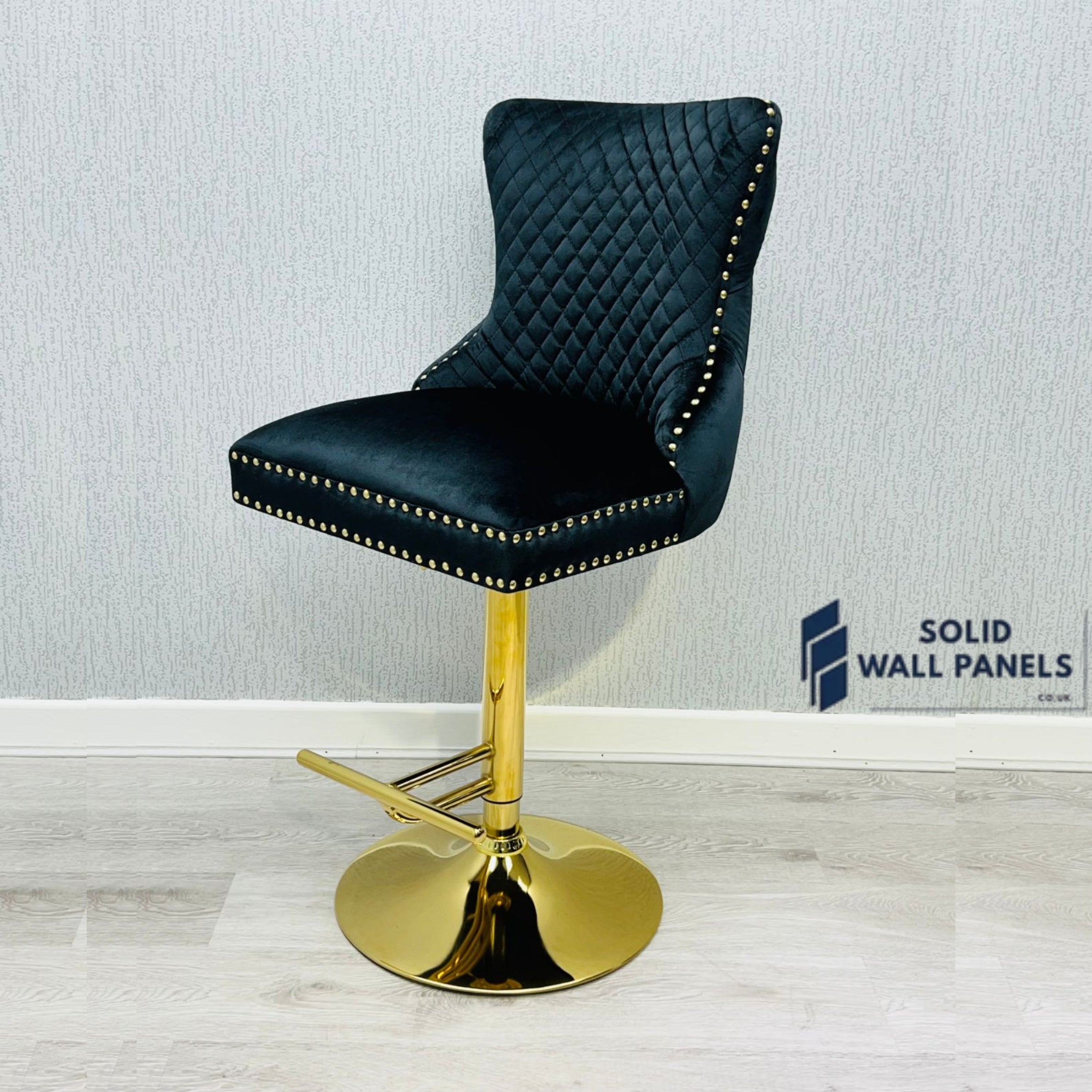 Premium Victoria Bar Stool Gold Ring Knocker  – Luxury Modern Design