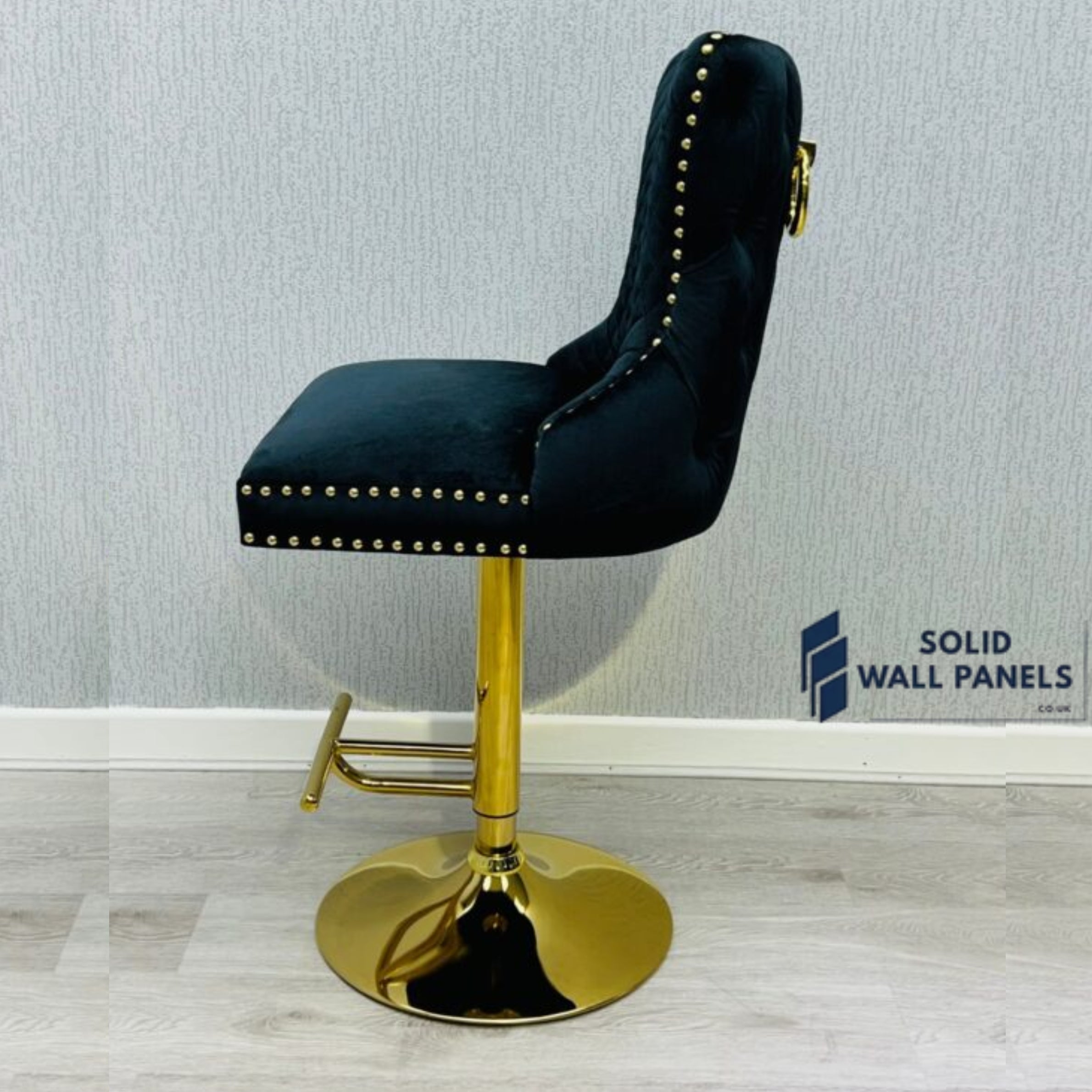 Premium Victoria Bar Stool Gold Ring Knocker  – Luxury Modern Design