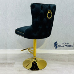Premium Victoria Bar Stool Gold Ring Knocker  – Luxury Modern Design