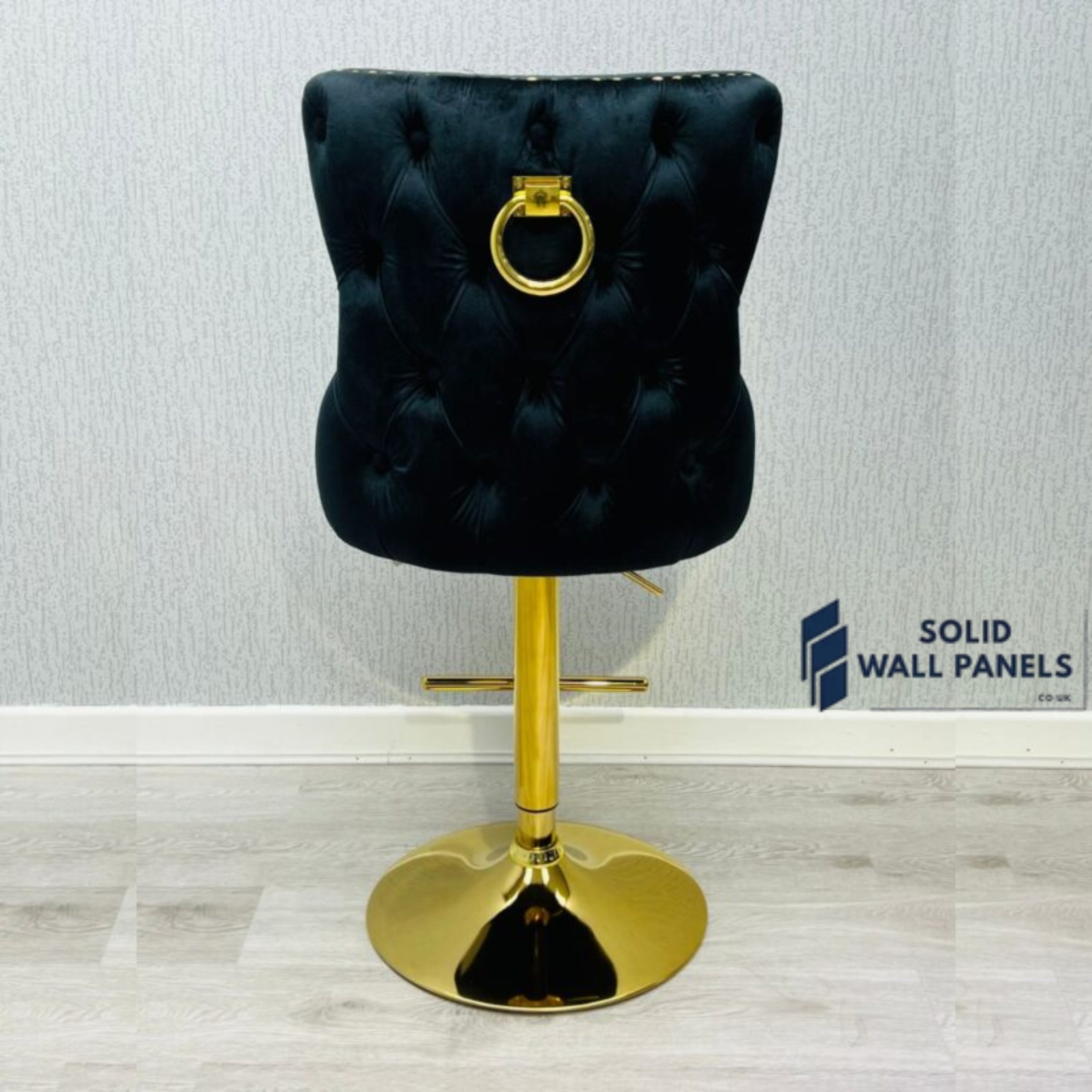 Premium Victoria Bar Stool Gold Ring Knocker  – Luxury Modern Design