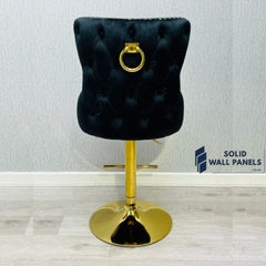 Premium Victoria Bar Stool Gold Ring Knocker  – Luxury Modern Design