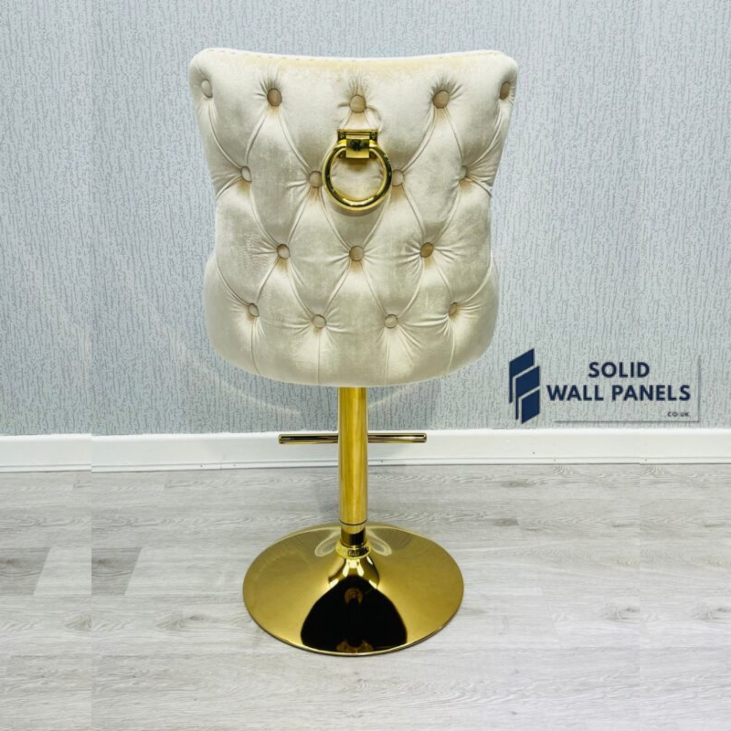 Premium Victoria Bar Stool Gold Ring Knocker  – Luxury Modern Design