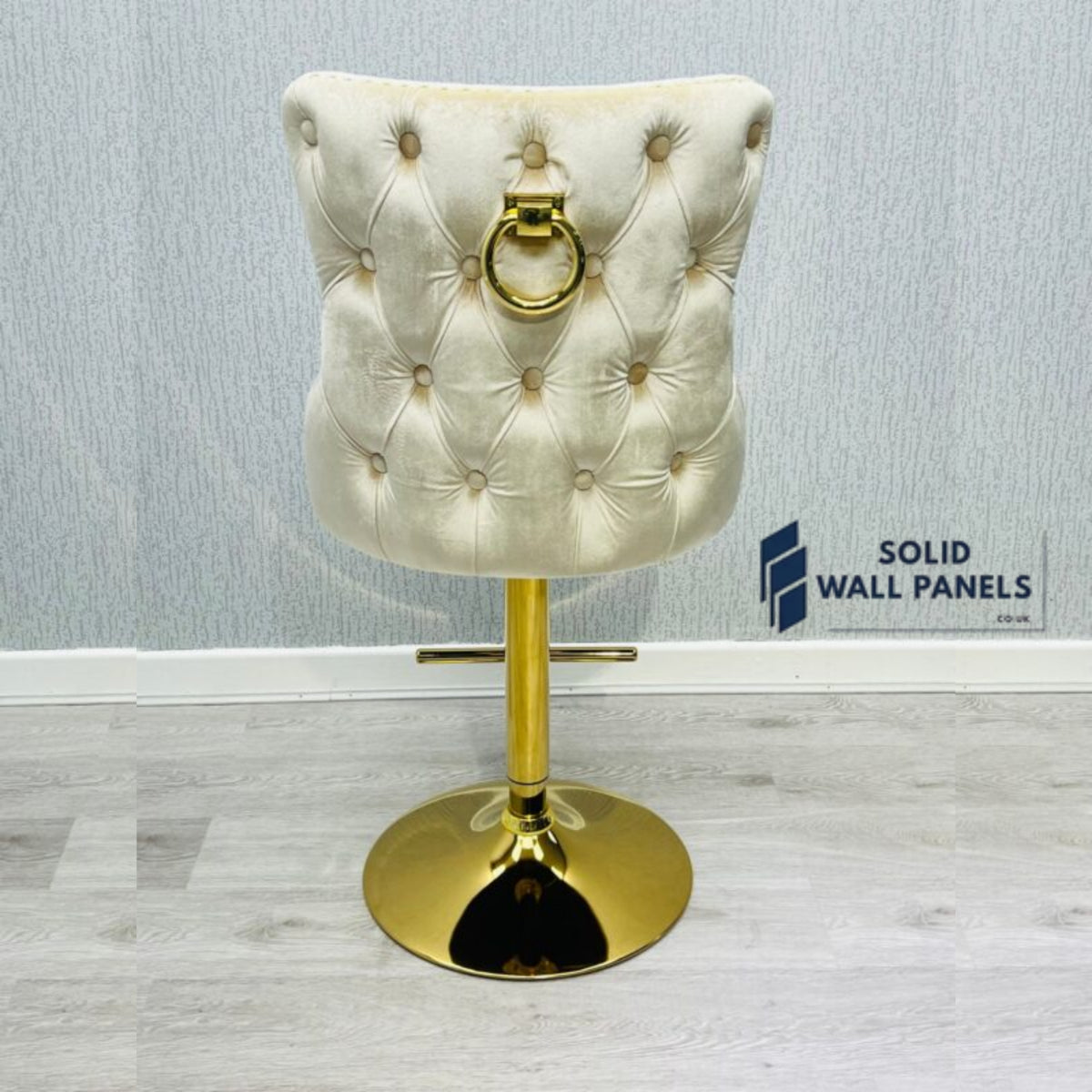 Premium Victoria Bar Stool Gold Ring Knocker  – Luxury Modern Design