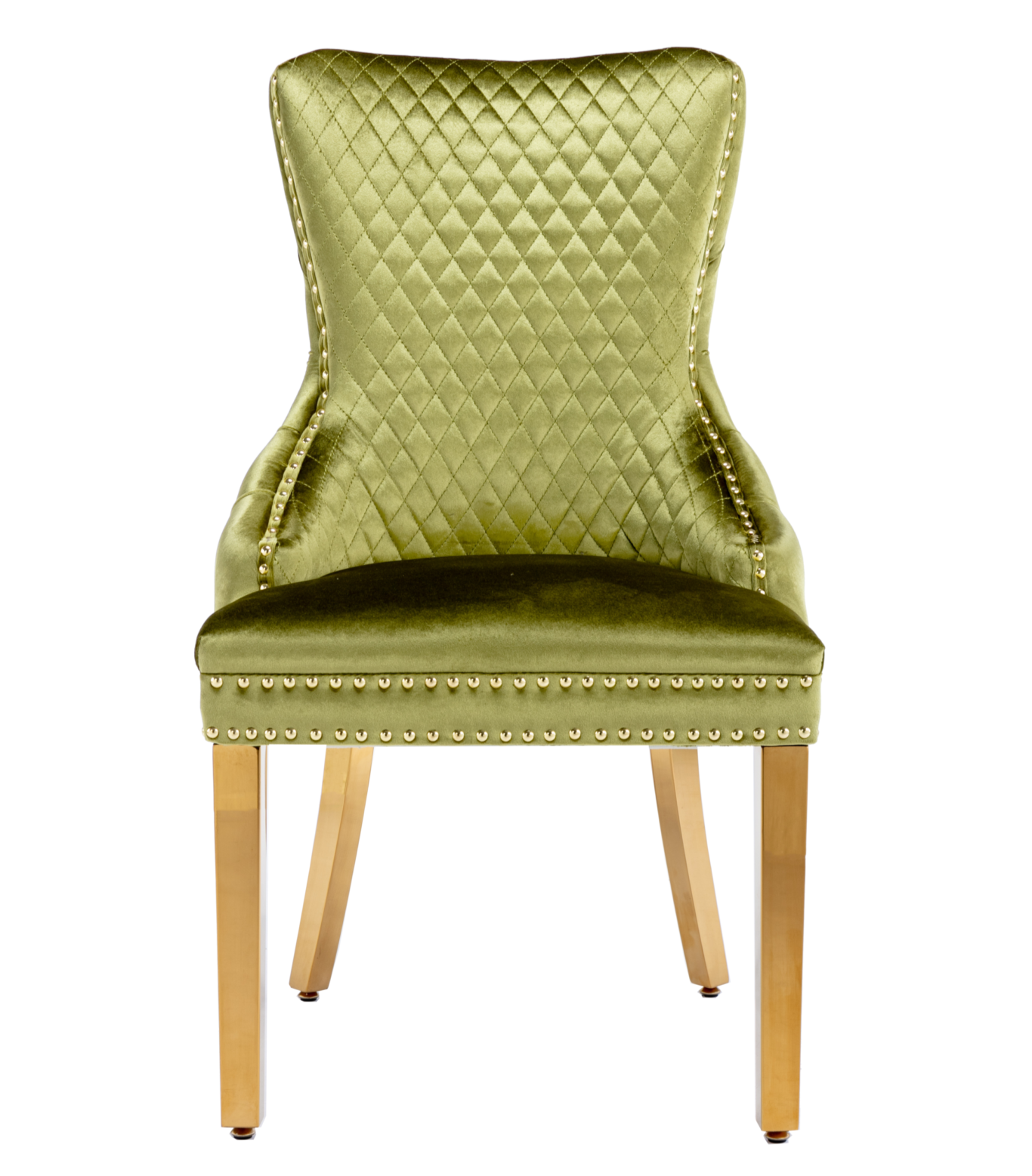 Victoria Velvet Lion Knocker Dining Chairs – Set of 2 (6 Colours Available)