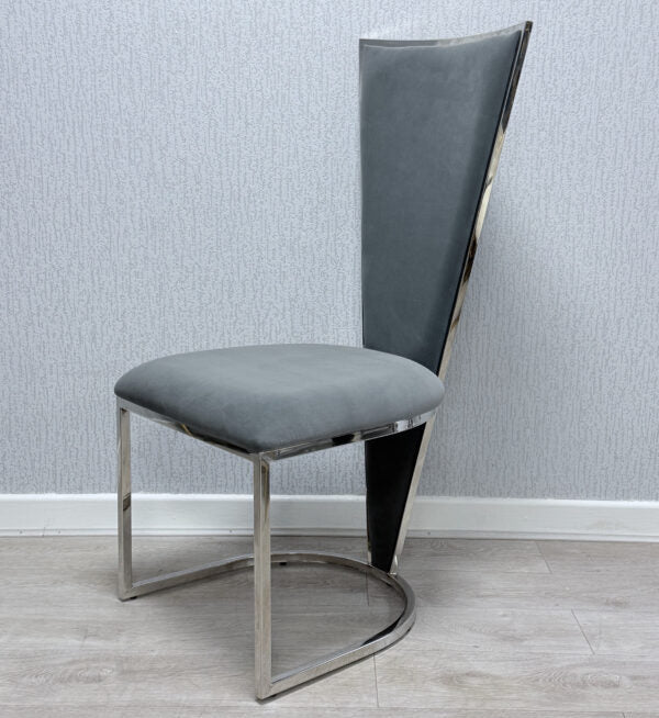Vienna Velvet Dining Chairs Set of 2 | Gold & Silver Frame