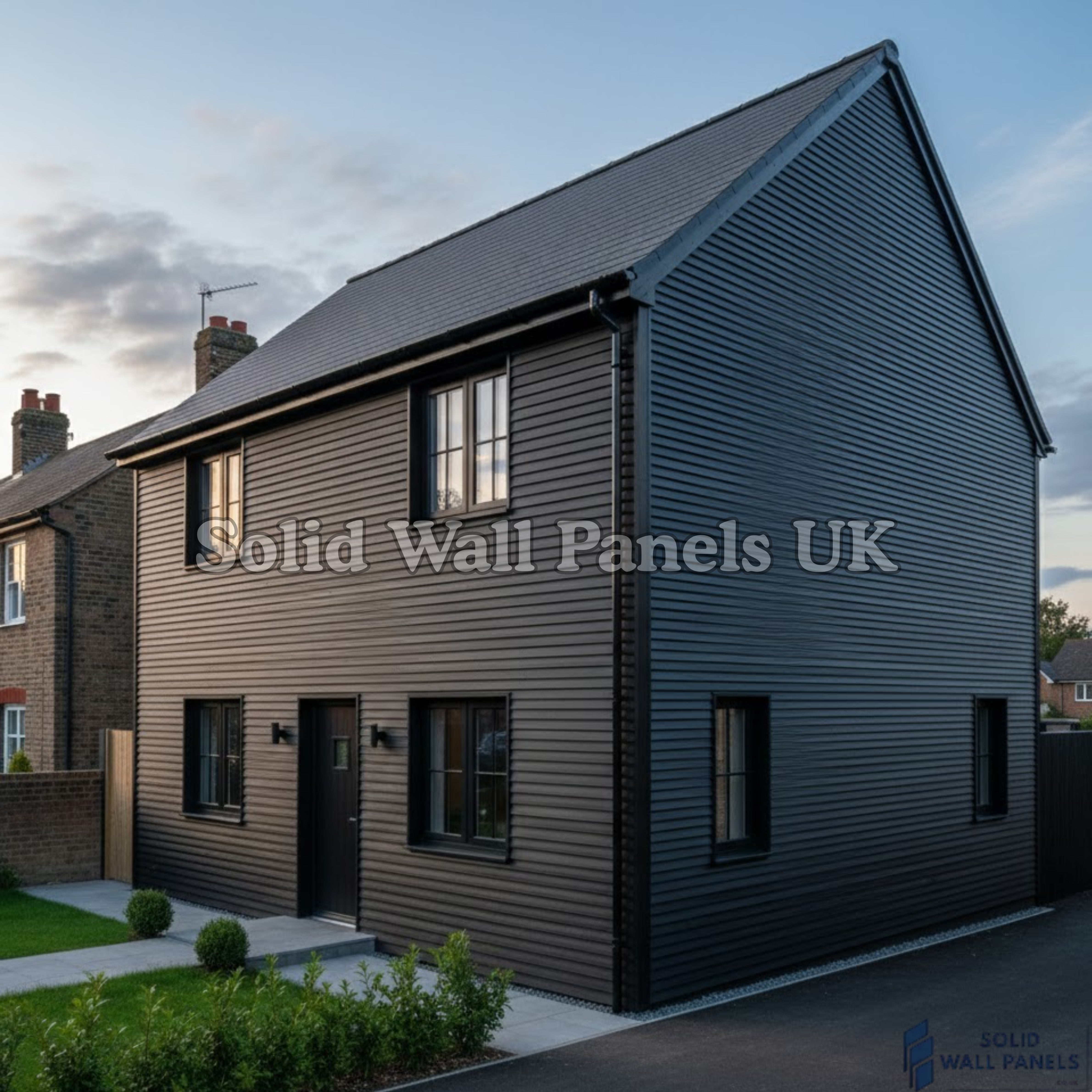 WPC 3D FLUTED Wall Panels – Black | Premium Wood Effect Cladding | Solid Wall Panels UK