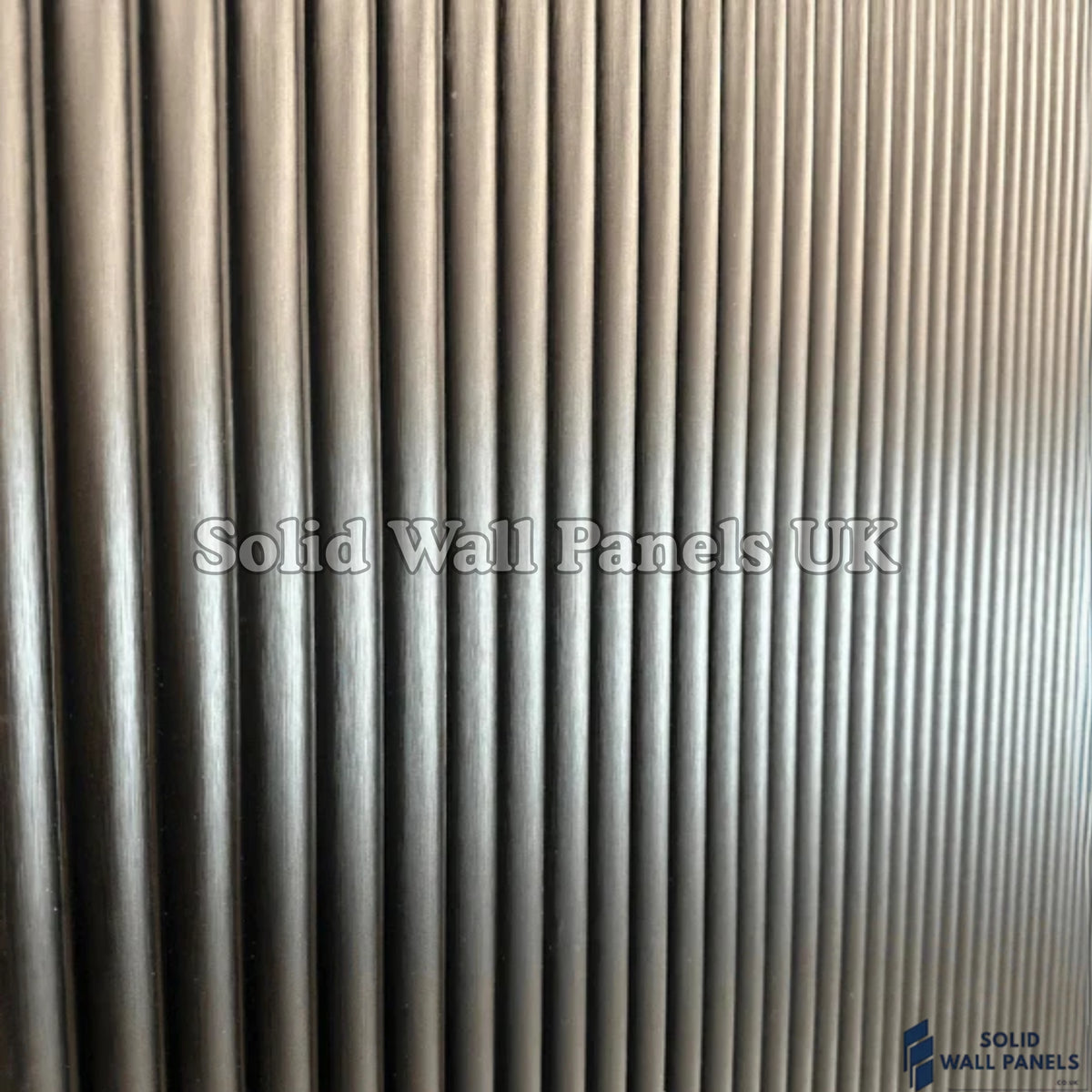 WPC 3D FLUTED Wall Panels – Silver Metallic | Premium Wood Effect Cladding | Solid Wall Panels UK