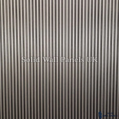 WPC 3D FLUTED Wall Panels – Silver Metallic | Premium Wood Effect Cladding | Solid Wall Panels UK