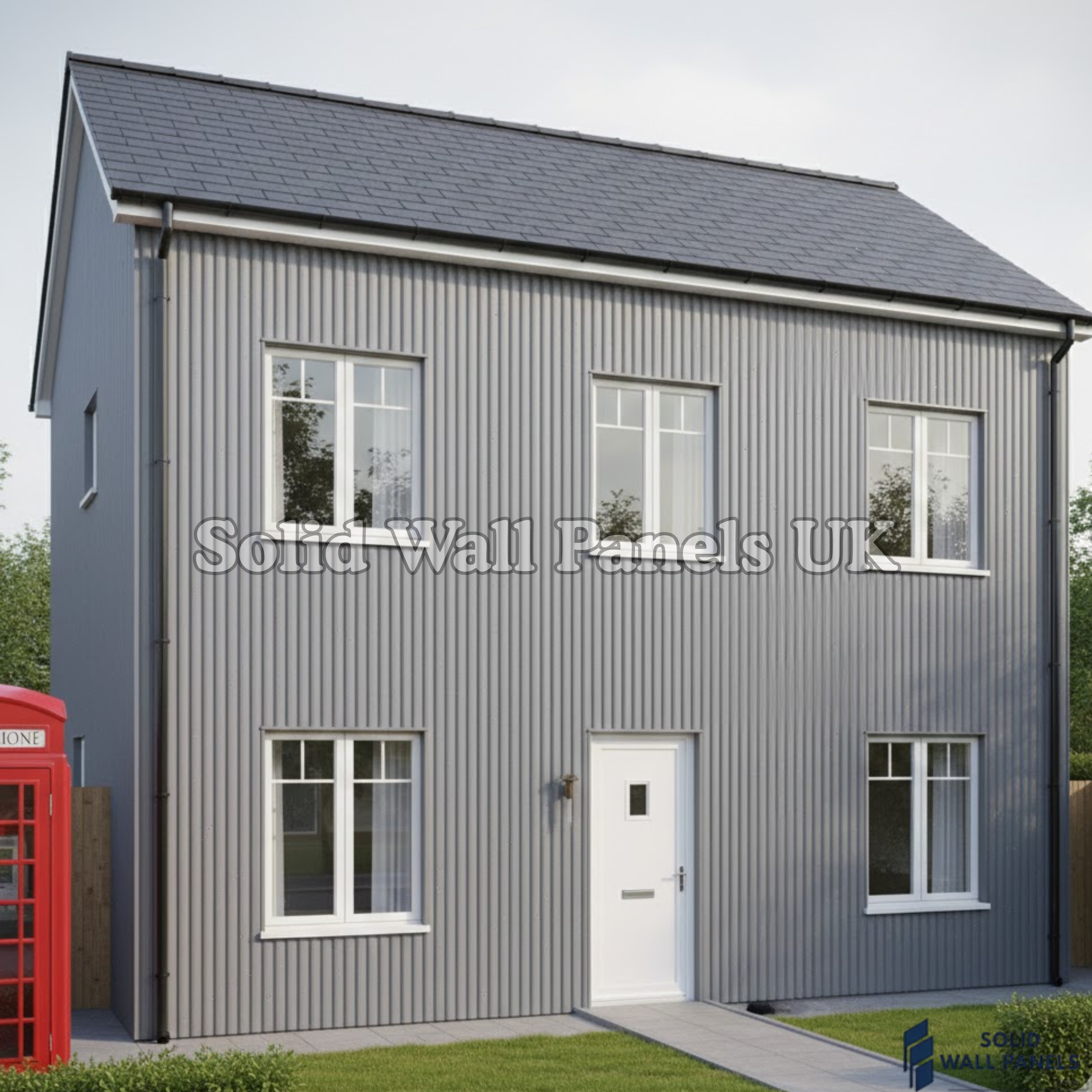 WPC 3D FLUTED Wall Panels – Silver Metallic | Premium Wood Effect Cladding | Solid Wall Panels UK