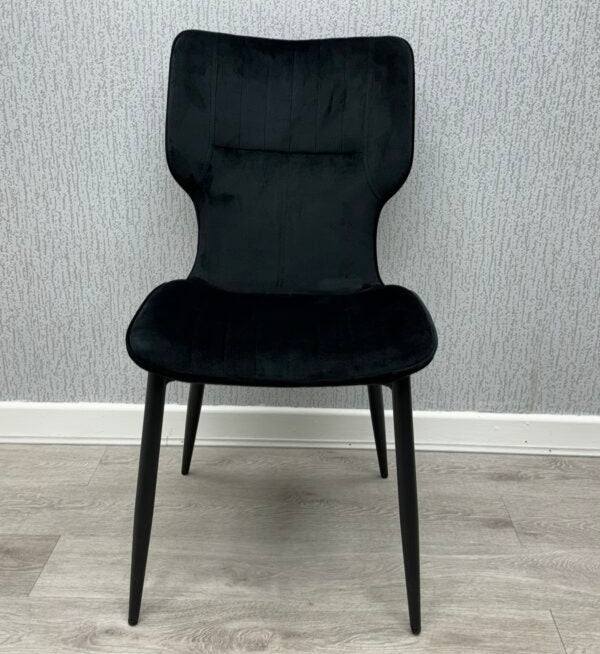 Windsor Velvet Dining Chairs – Set of 2 (Black, Grey, Mink)