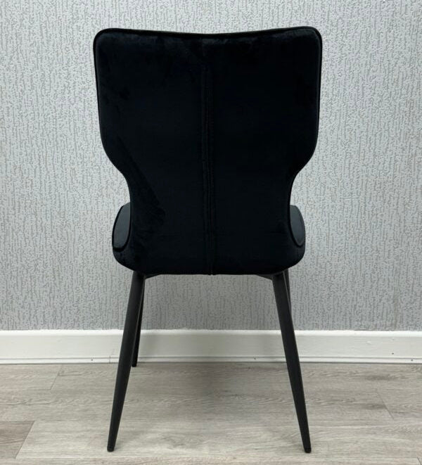 Windsor Velvet Dining Chairs – Set of 2 (Black, Grey, Mink)