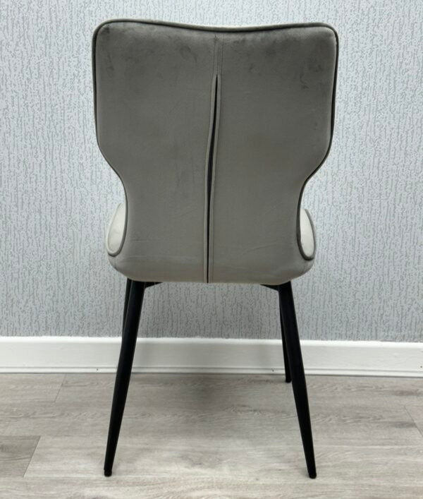 Windsor Velvet Dining Chairs – Set of 2 (Black, Grey, Mink)