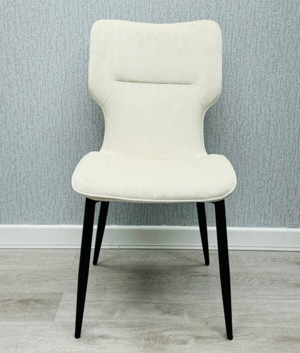 Windsor Velvet Dining Chairs – Set of 2 (Black, Grey, Mink)