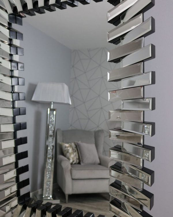 Zip Rectangle Mirror – Modern Geometric Wall Mirror | Solid Wall Panels