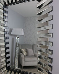 Zip Rectangle Mirror – Modern Geometric Wall Mirror | Solid Wall Panels